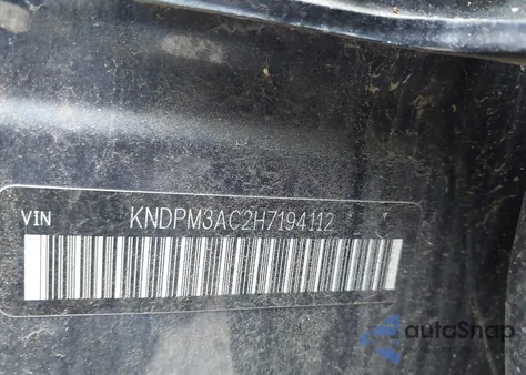 2017 Kia Sportage Lx z USA, uszkodzony, nr VIN KNDPM3AC2H7194112